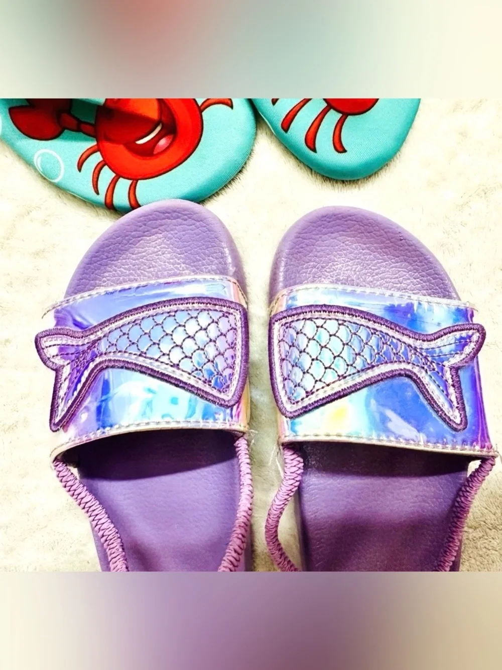 Girl Lot Flip Flops Water Shoes Size 9.5-10 Excellent Condition